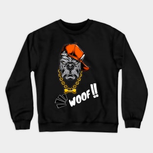 HIP HOP MAD DOG SET DESIGN Crewneck Sweatshirt